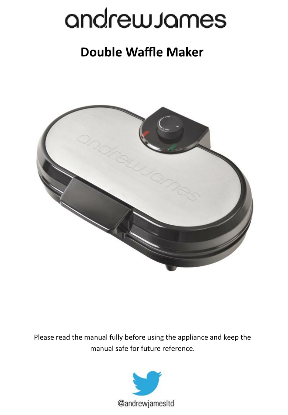 andrew james waffle maker instructions