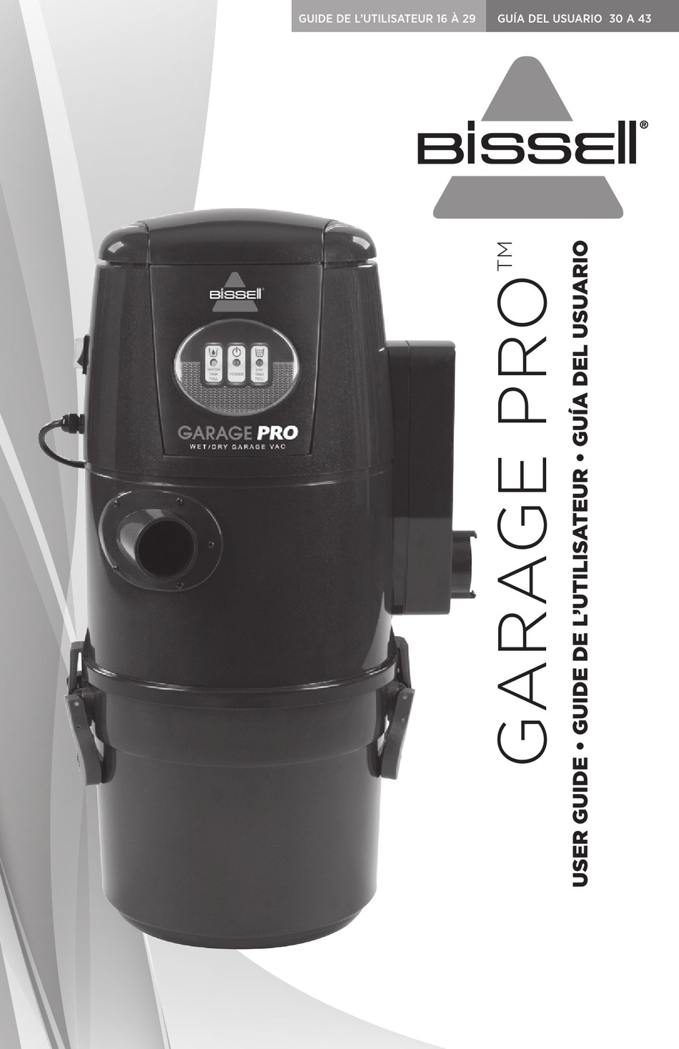 BISSELL GARAGE PRO USER MANUAL Pdf Download ManualsLib