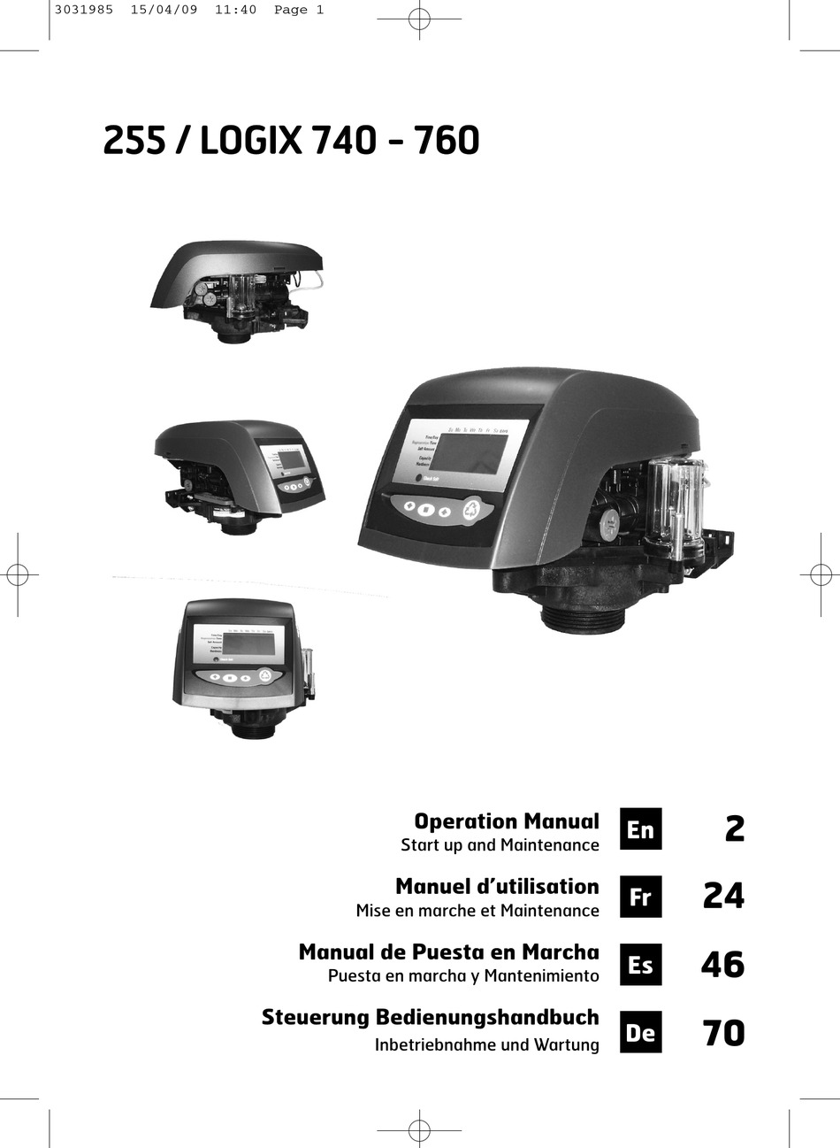 AUTOTROL 255 / LOGIX 740 OPERATION MANUAL Pdf Download | ManualsLib