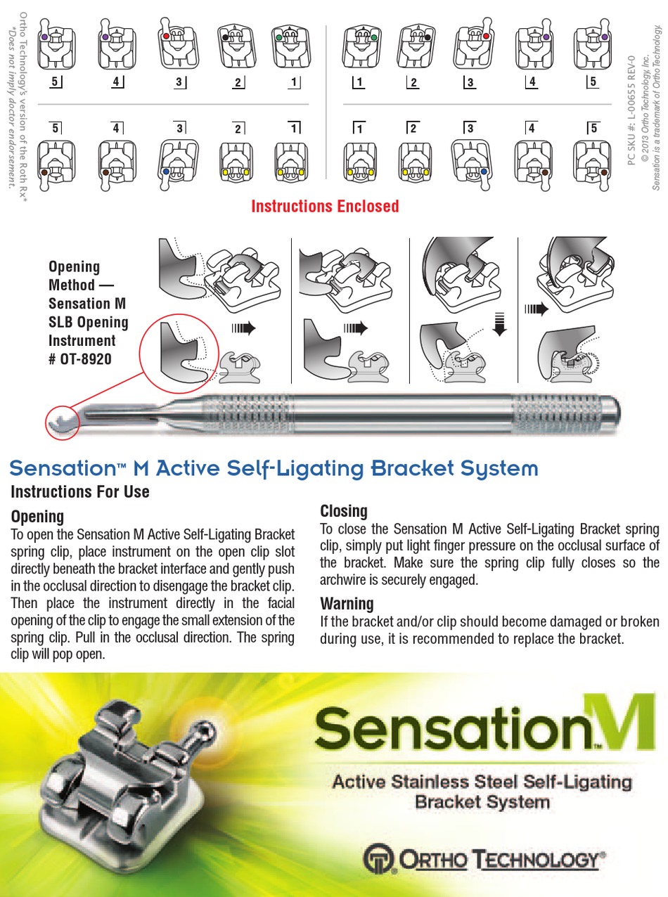 ORTHO TECHNOLOGY OT8920 INSTRUCTIONS FOR USE Pdf Download ManualsLib