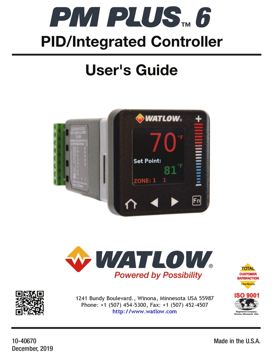 Watlow Pm Plus 6 User Manual Pdf Download Manualslib