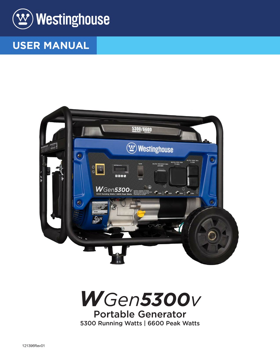 WESTINGHOUSE 5300 RUNNING WATTS USER MANUAL Pdf Download | ManualsLib