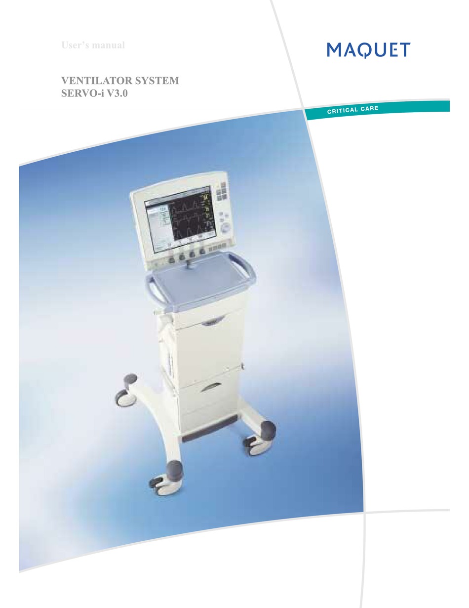MAQUET SERVOI V3.0 USER MANUAL Pdf Download ManualsLib