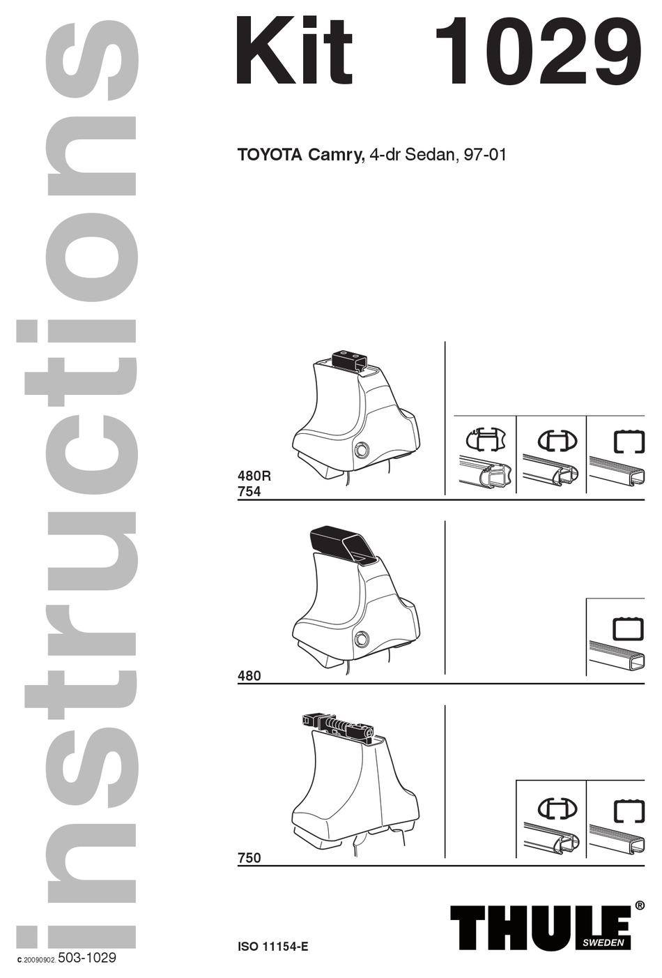 THULE 1029 INSTRUCTIONS MANUAL Pdf Download ManualsLib