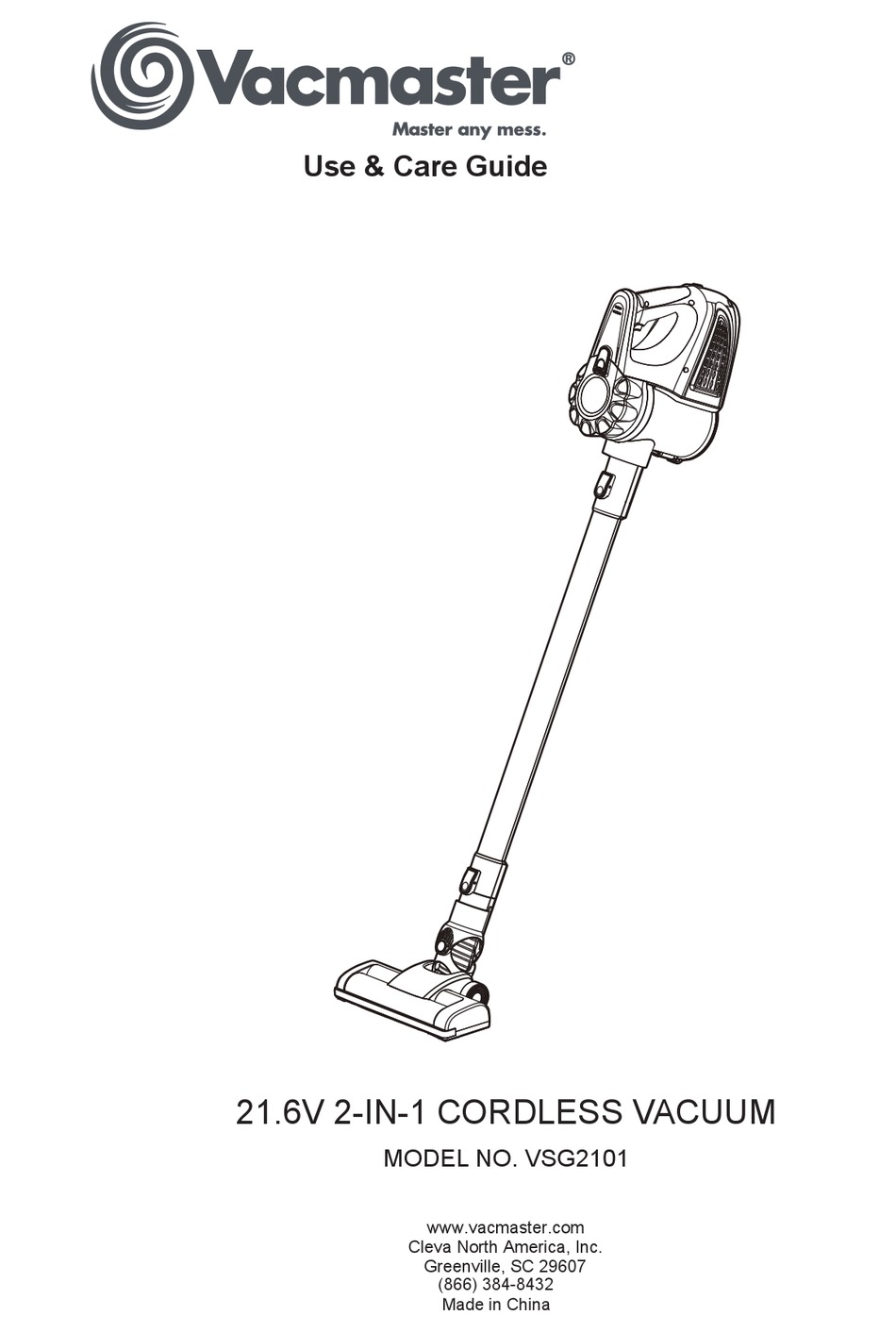vacmaster vsg2101