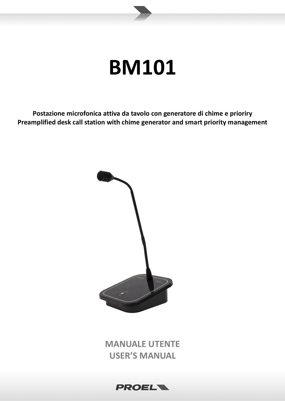 PROEL BM101 USER MANUAL Pdf Download | ManualsLib