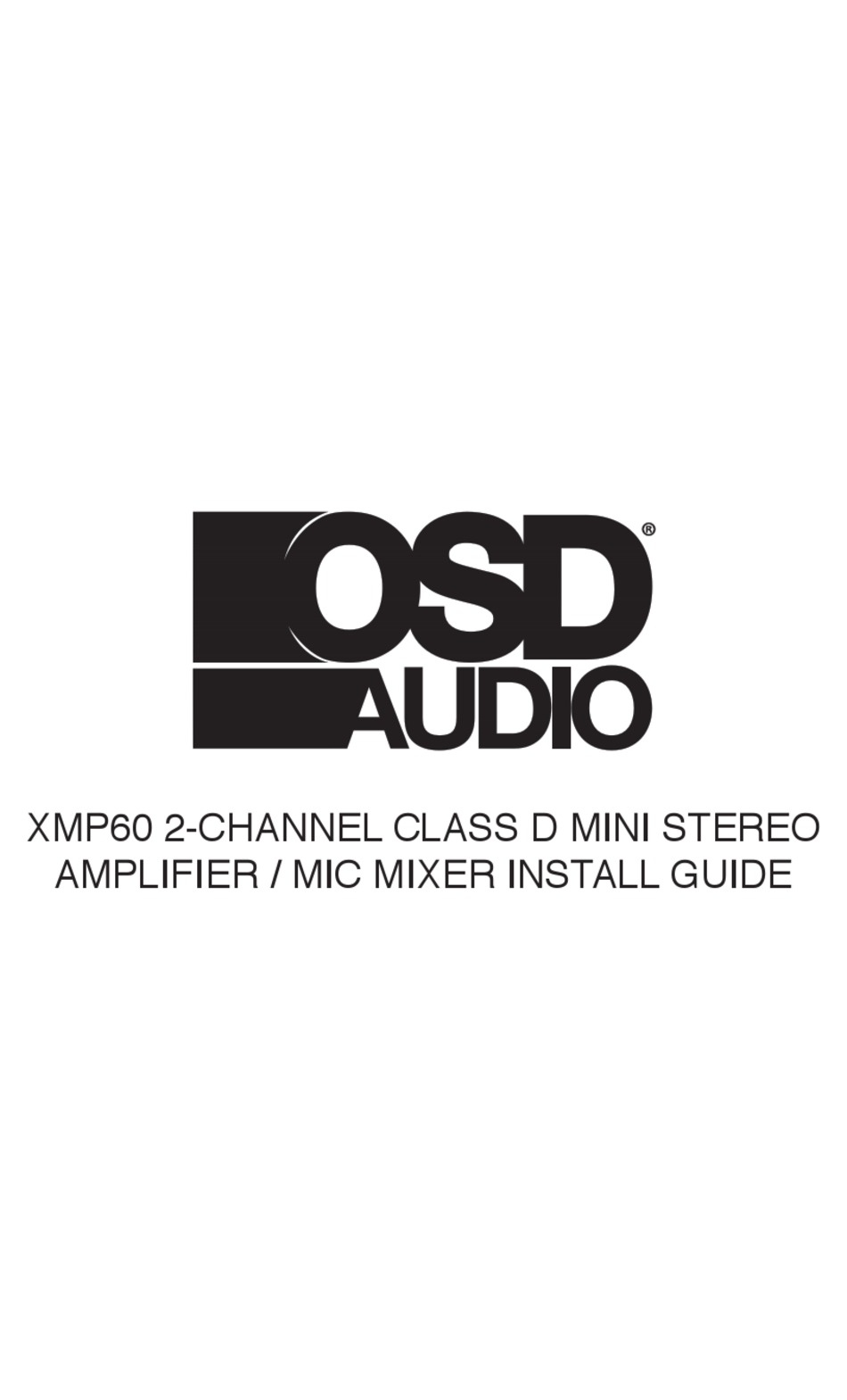 osd-audio-xmp60-install-guid-pdf-download-manualslib