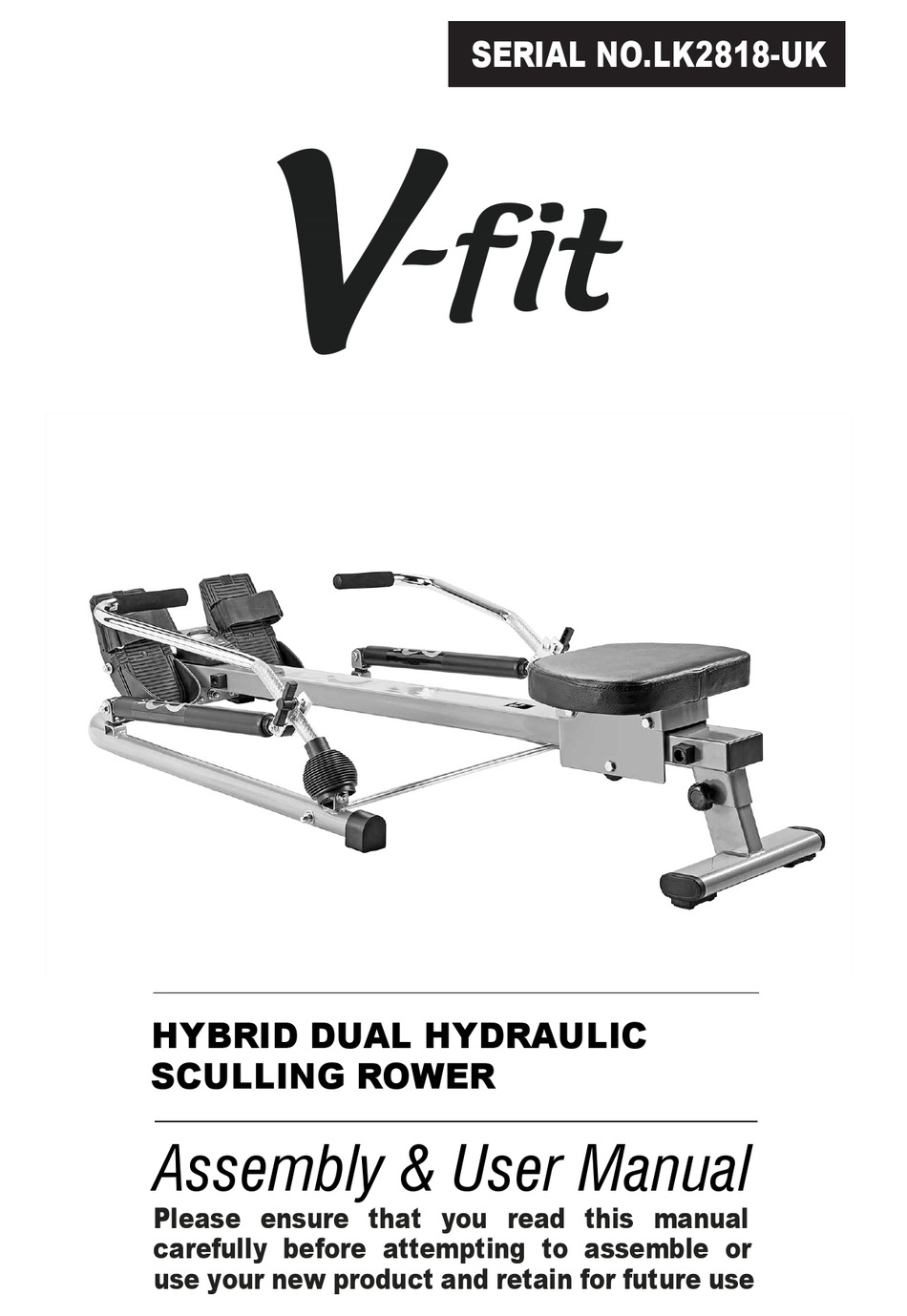 V-Fit V-Fit HR2-D Hermes Hydraulic Rowing Machine 