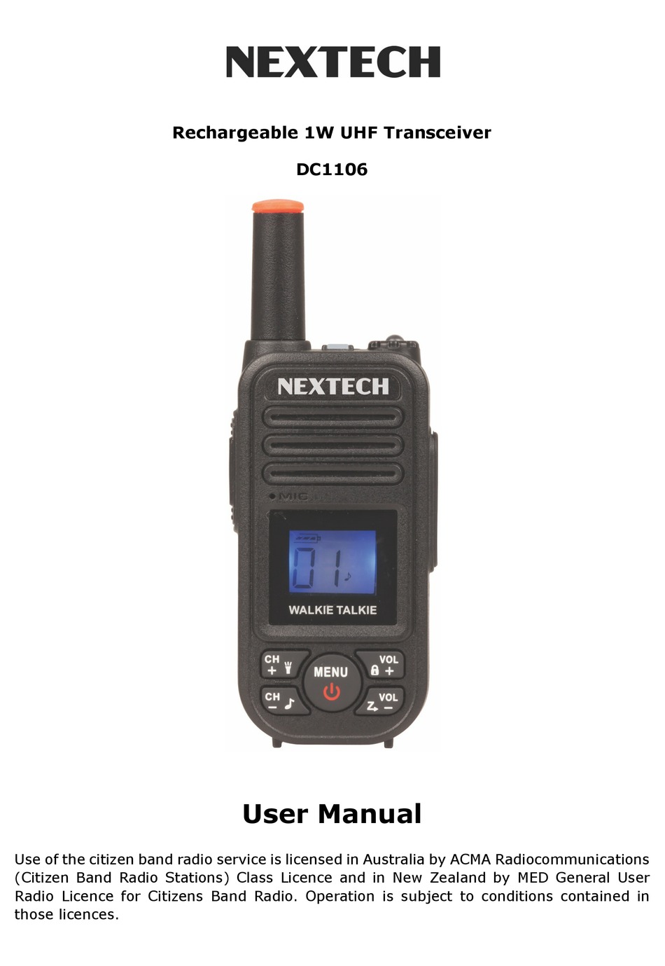 NEXTECH DC1106 USER MANUAL Pdf Download ManualsLib