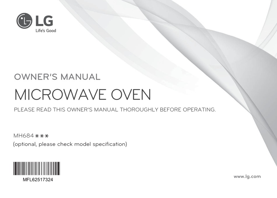 LG MH684 SERIES OWNER'S MANUAL Pdf Download | ManualsLib