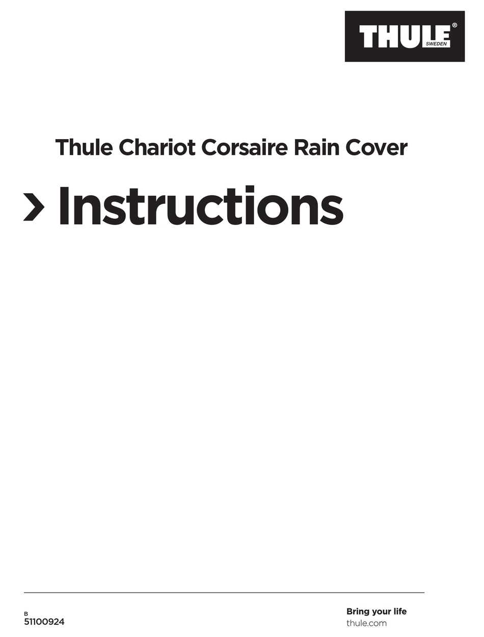 thule chariot rain cover