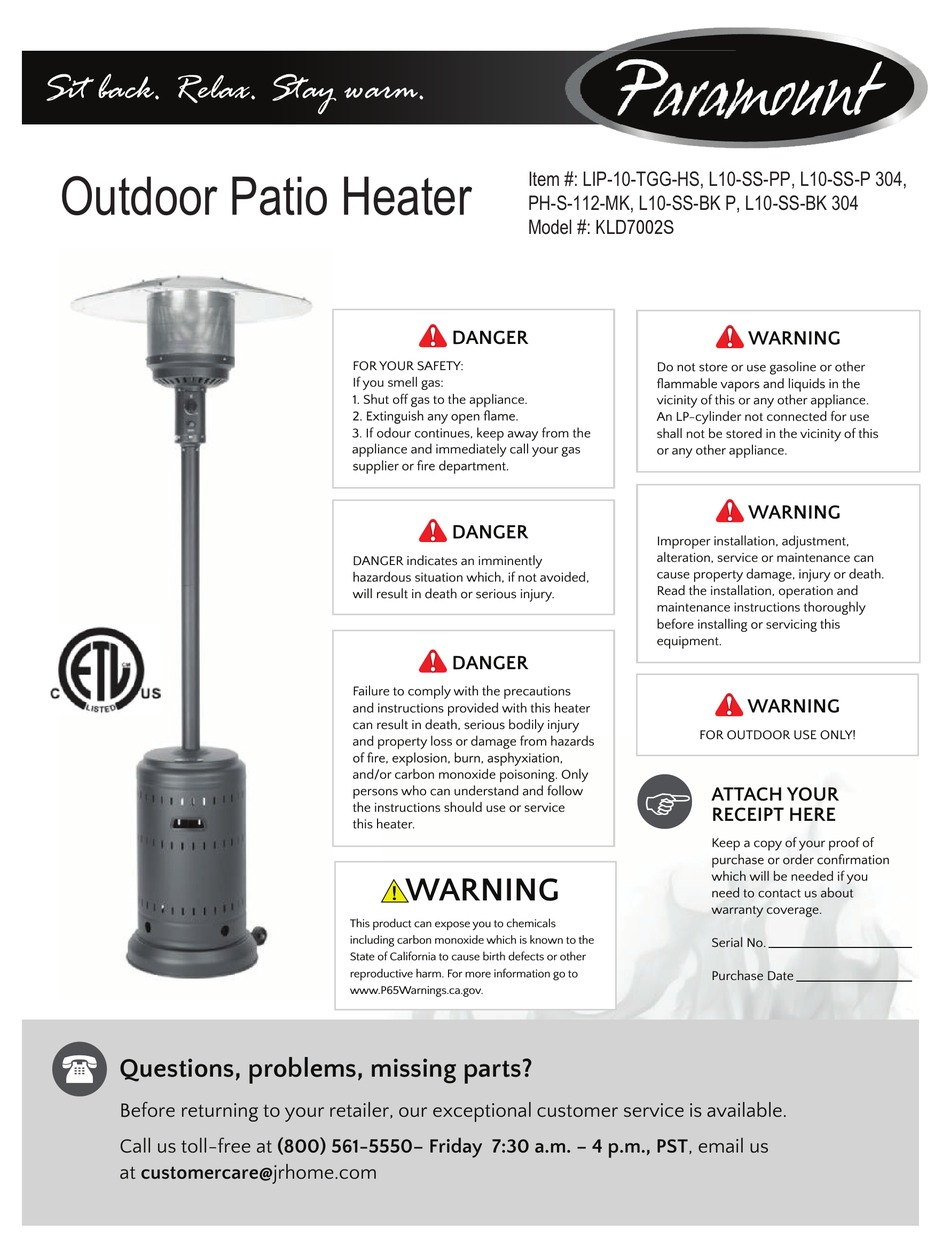 PARAMOUNT FITNESS KLD7002S OPERATING INSTRUCTIONS MANUAL Pdf Download