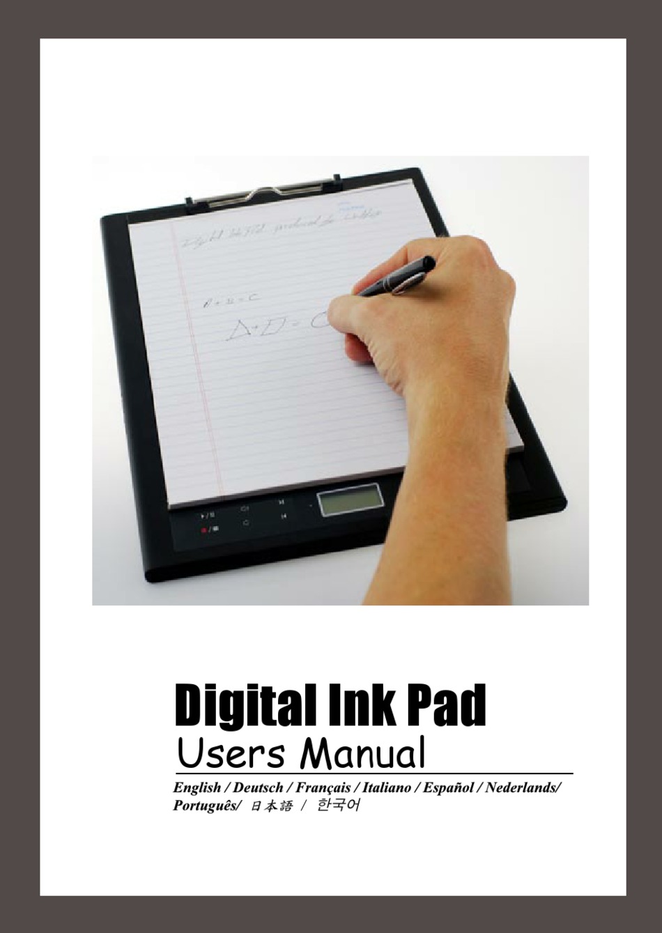 IVISTATABLET DIGITAL INK PAD USER MANUAL Pdf Download ManualsLib
