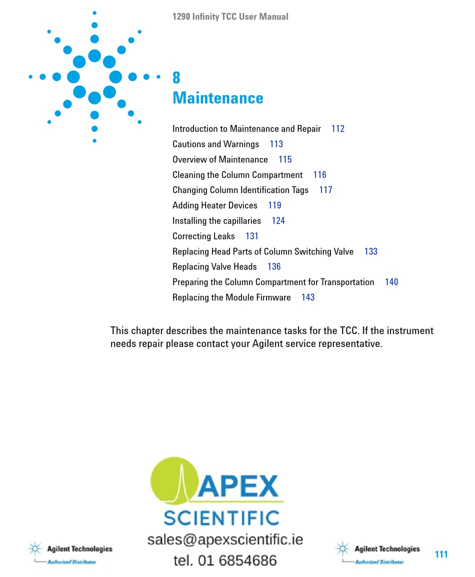 AGILENT TECHNOLOGIES 1290 INFINITY USER MANUAL Pdf Download ManualsLib