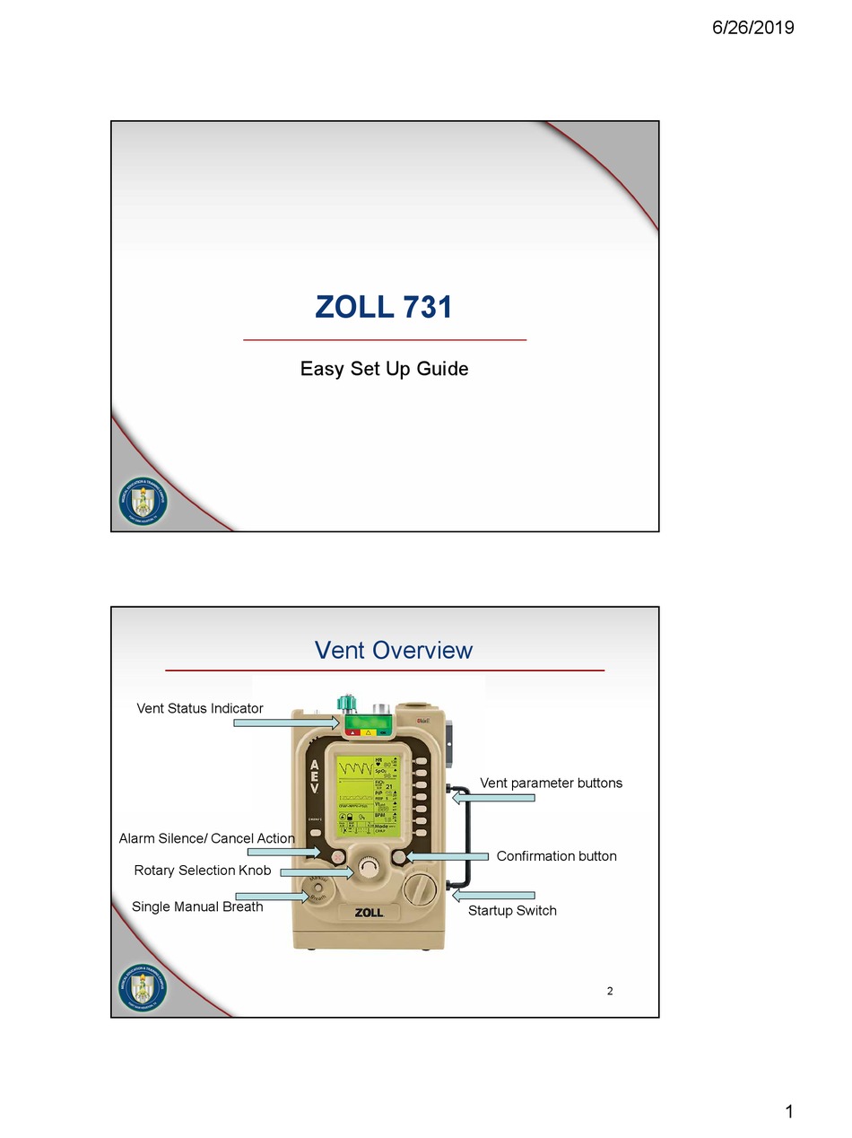 ZOLL 731 EASY SETUP MANUAL Pdf Download | ManualsLib