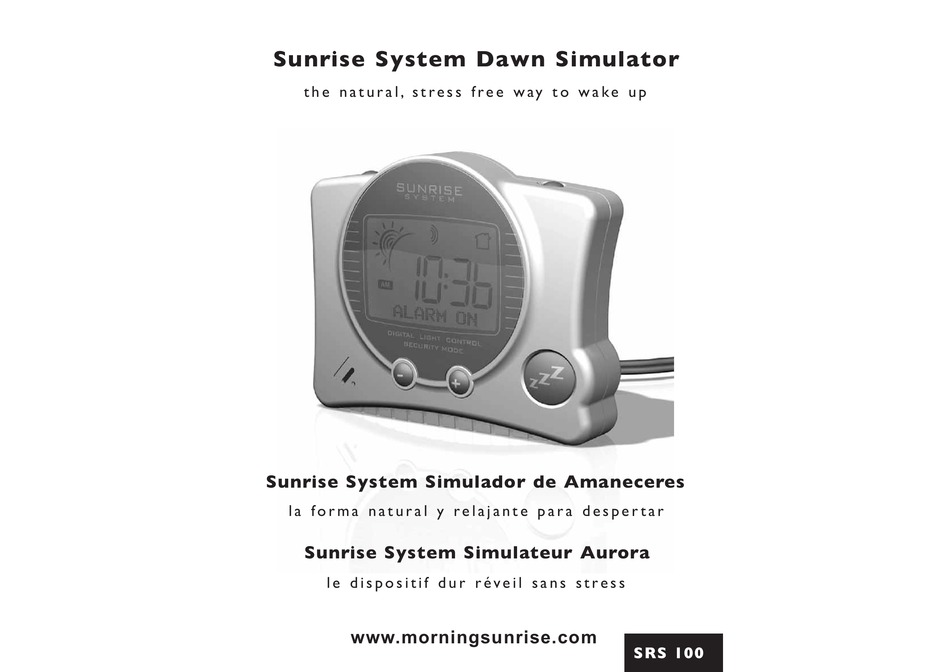 SUNRISE SYSTEM SRS 100 MANUAL Pdf Download ManualsLib