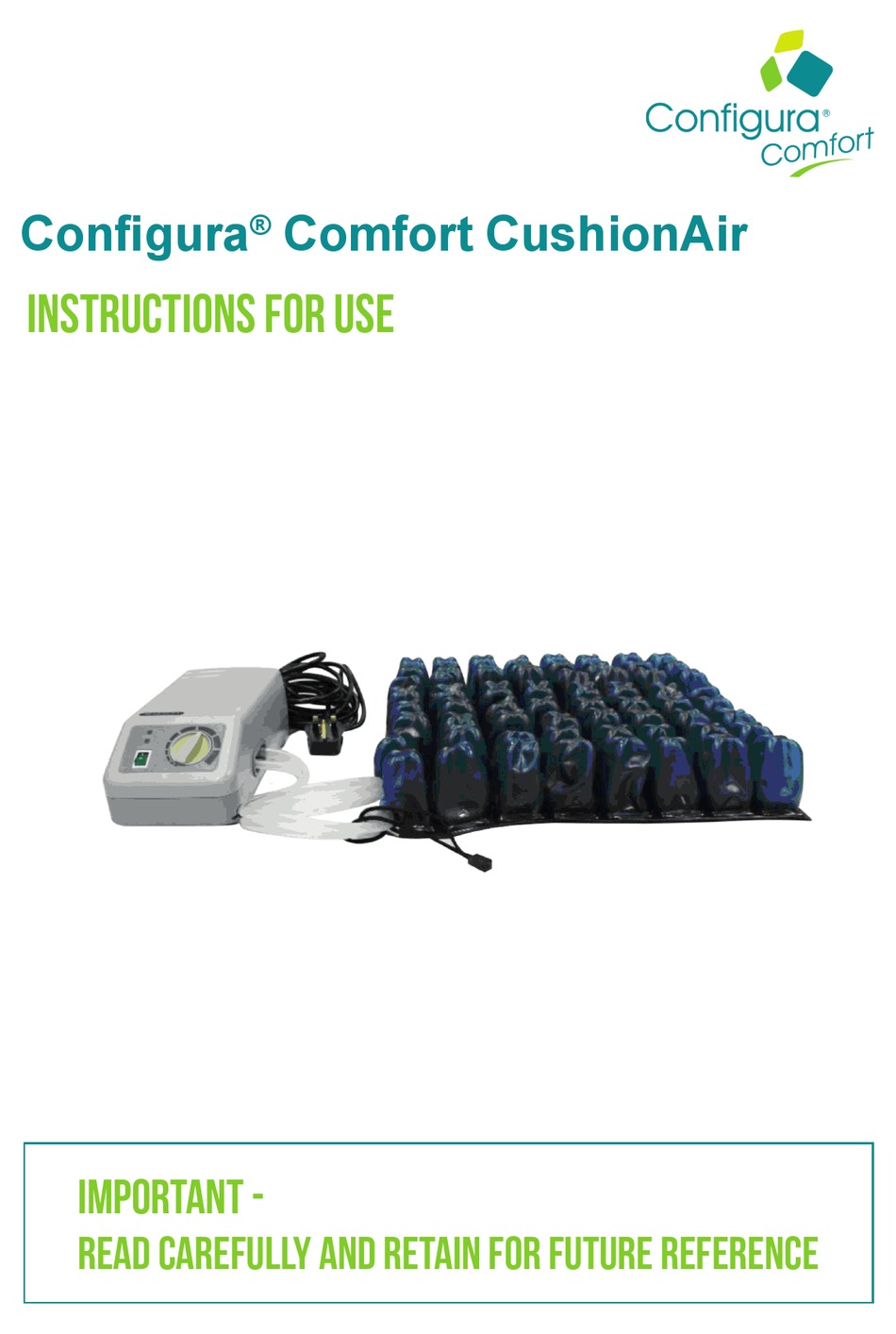 CONFIGURA COMFORT CUSHIONAIR INSTRUCTIONS FOR USE MANUAL Pdf Download
