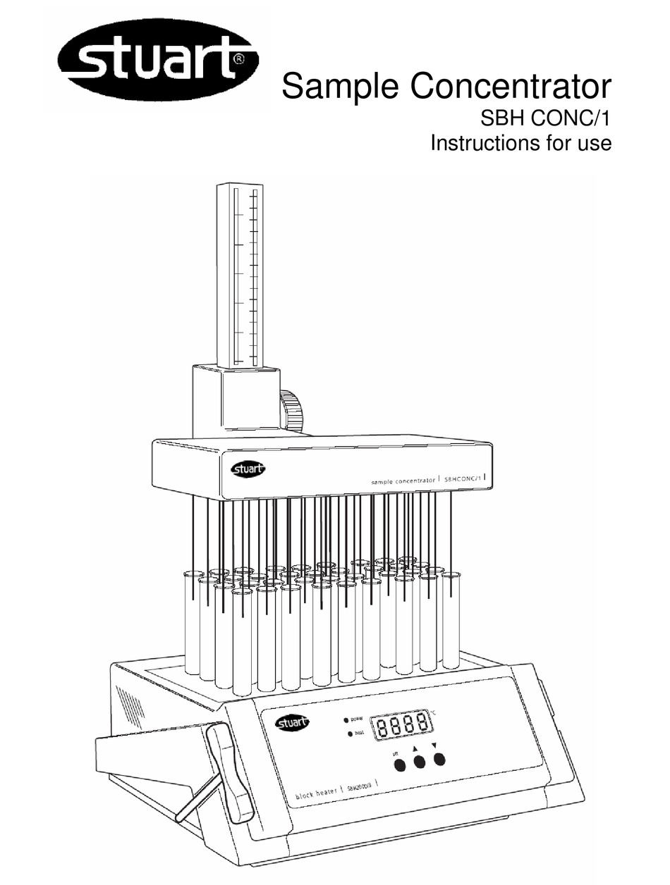 STUART SBH CONC/1 INSTRUCTIONS FOR USE MANUAL Pdf Download ManualsLib