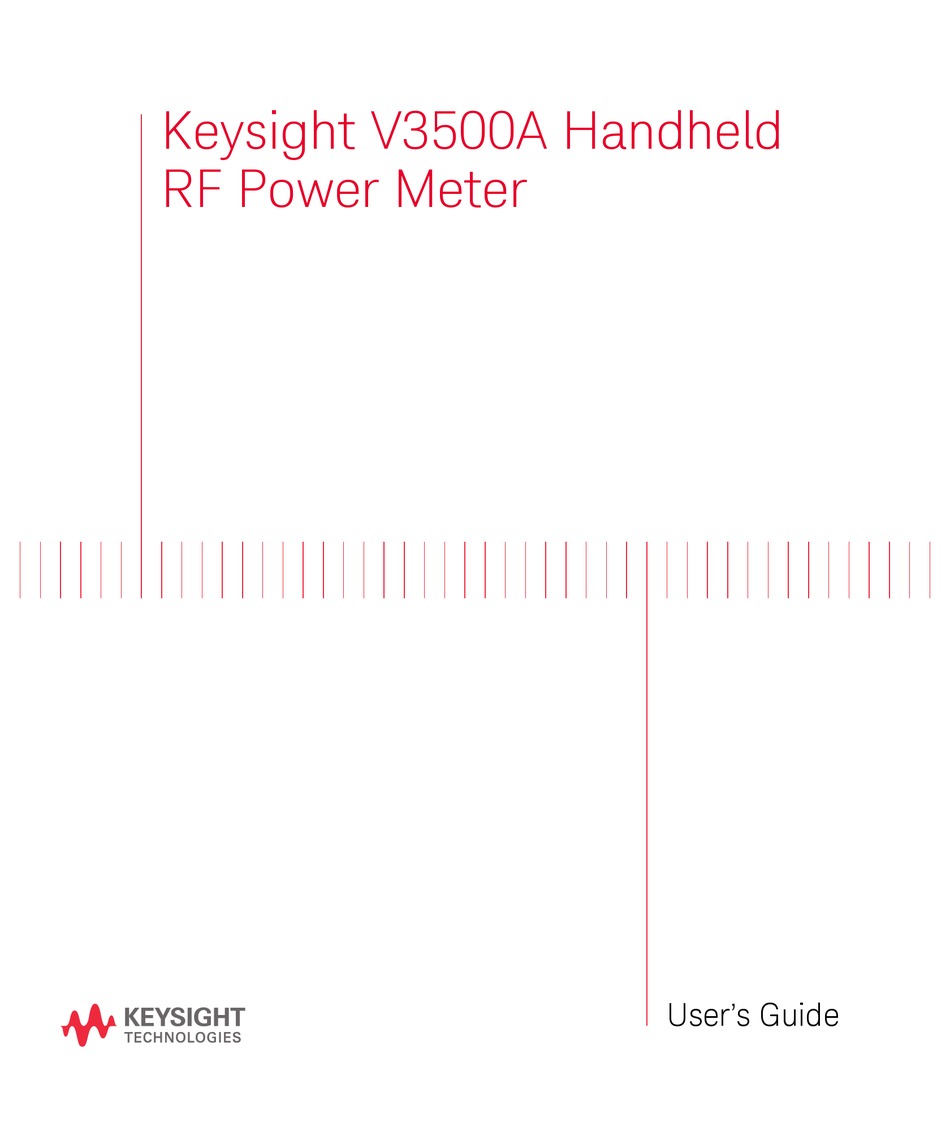 KEYSIGHT V3500A USER MANUAL Pdf Download ManualsLib