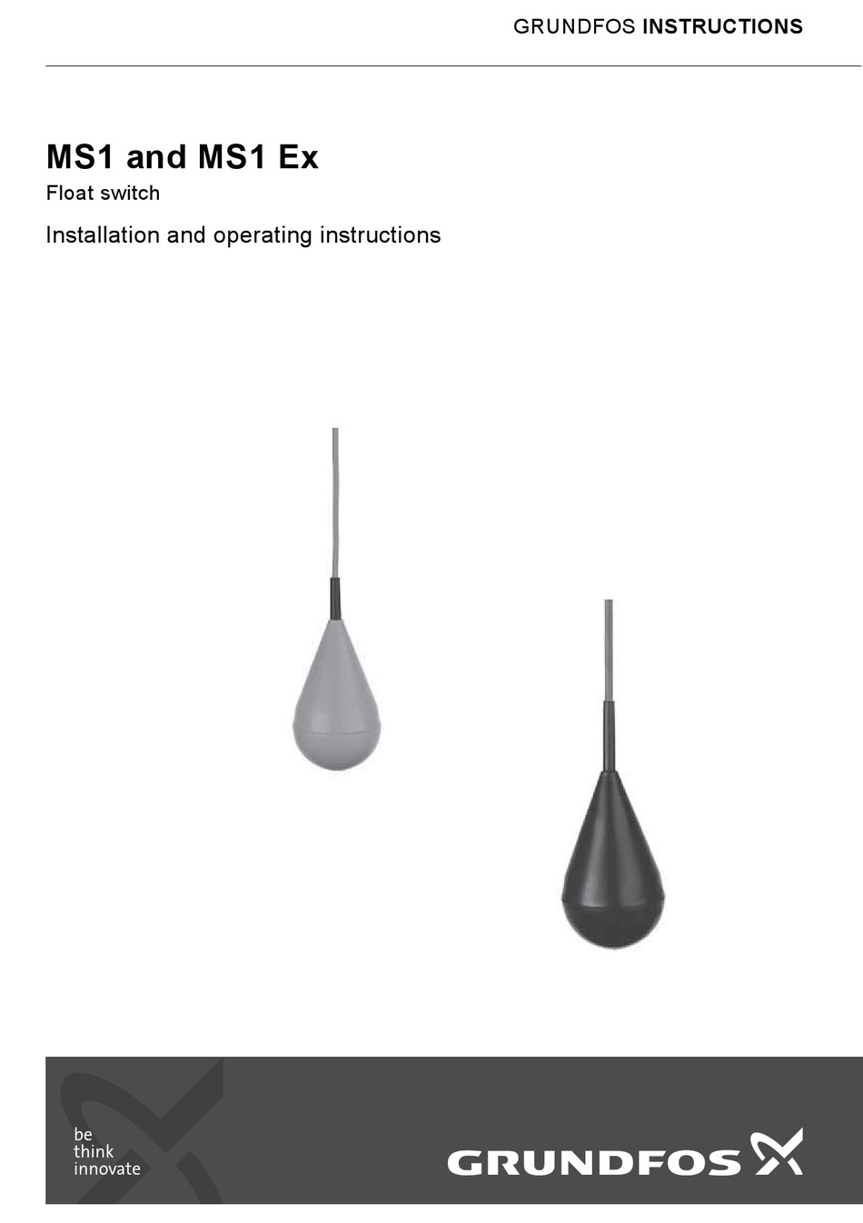 GRUNDFOS MS1 INSTALLATION AND OPERATING INSTRUCTIONS MANUAL Pdf ...