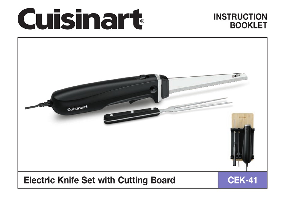 CEK41 by Cuisinart - Electric Knife Set with Cutting Board