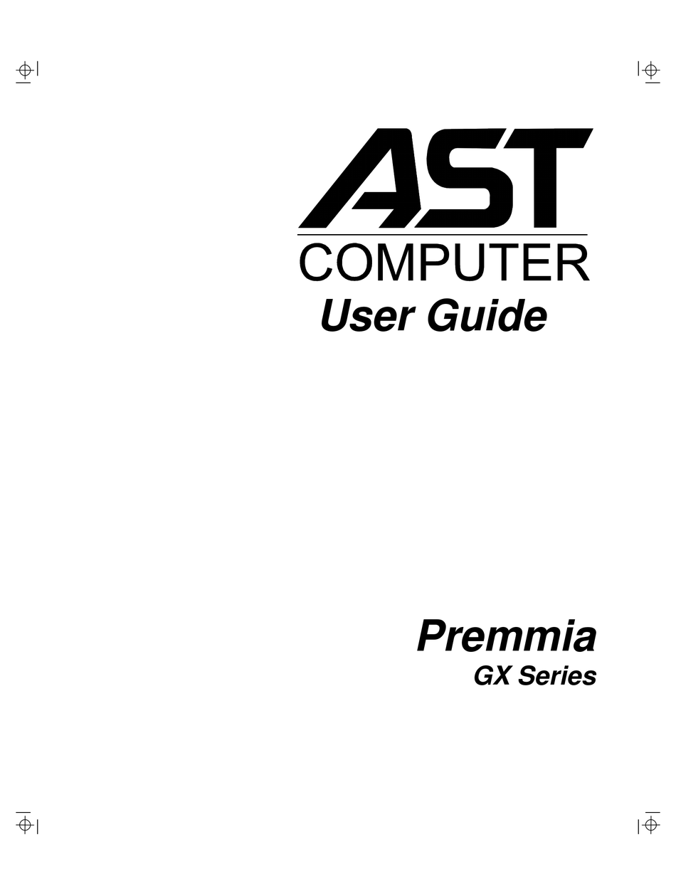 AST PREMMIA GX SERIES USER MANUAL Pdf Download | ManualsLib