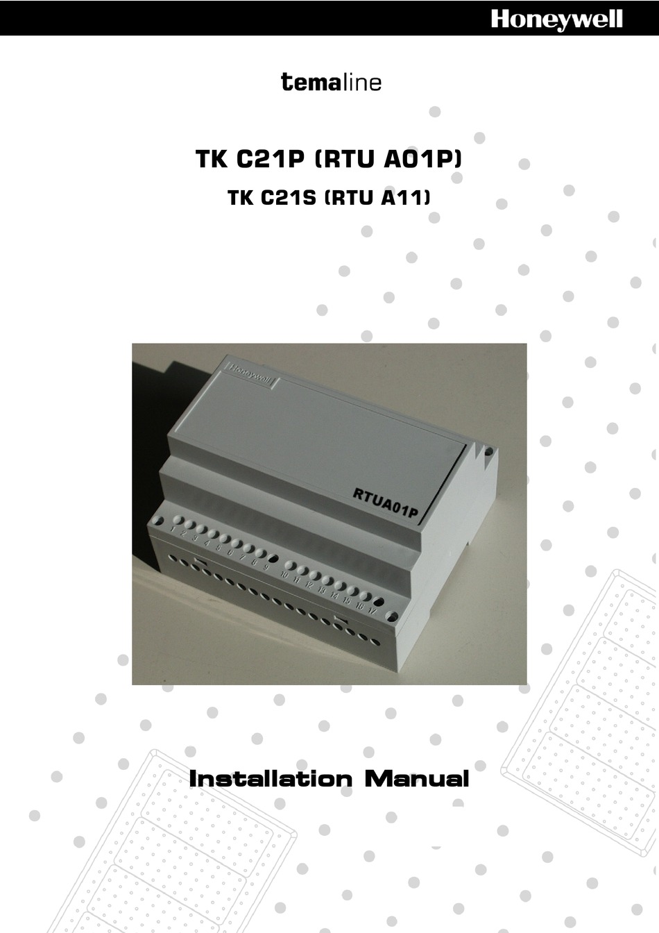 HONEYWELL TEMALINE TK C21P INSTALLATION MANUAL Pdf Download ManuaLib