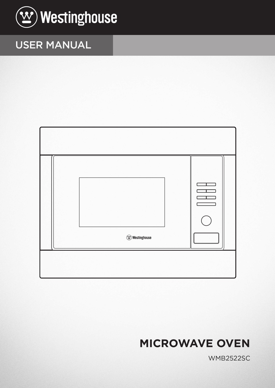 westinghouse 25l built in 900w microwave wmb2522sc