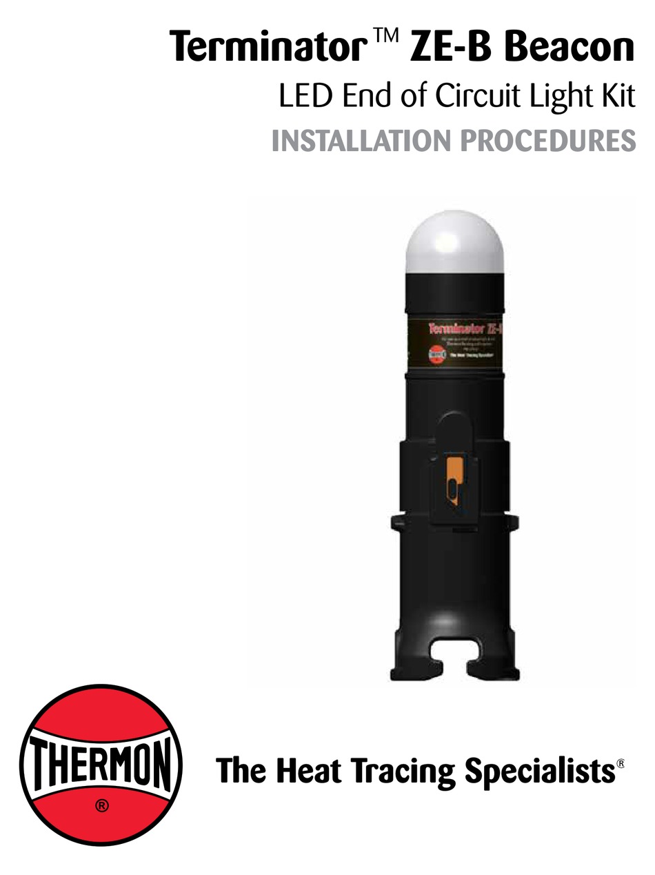 THERMON TERMINATOR ZE-B INSTALLATION PROCEDURES Pdf Download | ManualsLib