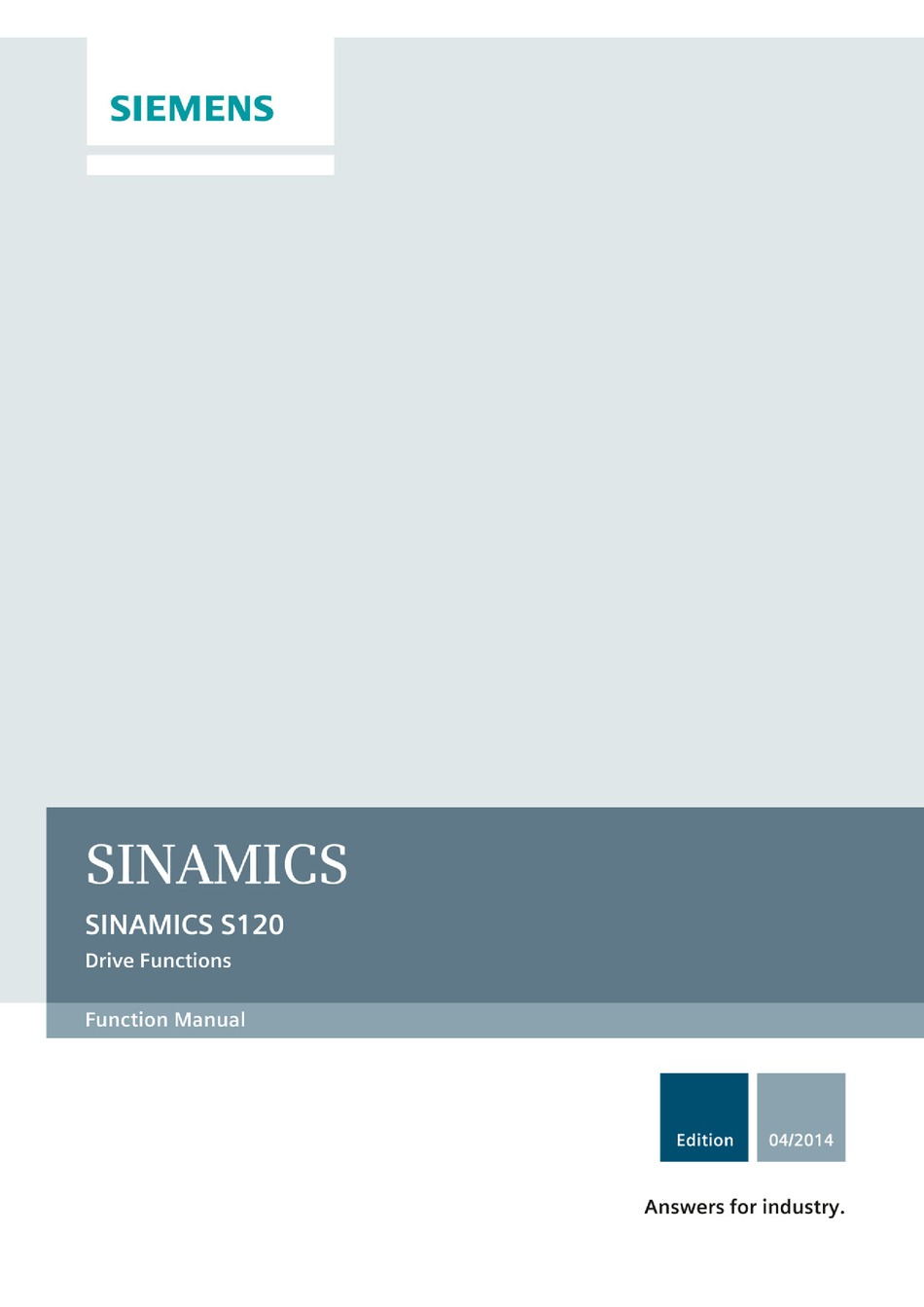 SIEMENS SINAMICS S120 FUNCTION MANUAL Pdf Download | ManualsLib