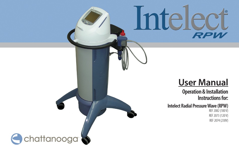 CHATTANOOGA INTELECT RPW USER MANUAL Pdf Download | ManualsLib