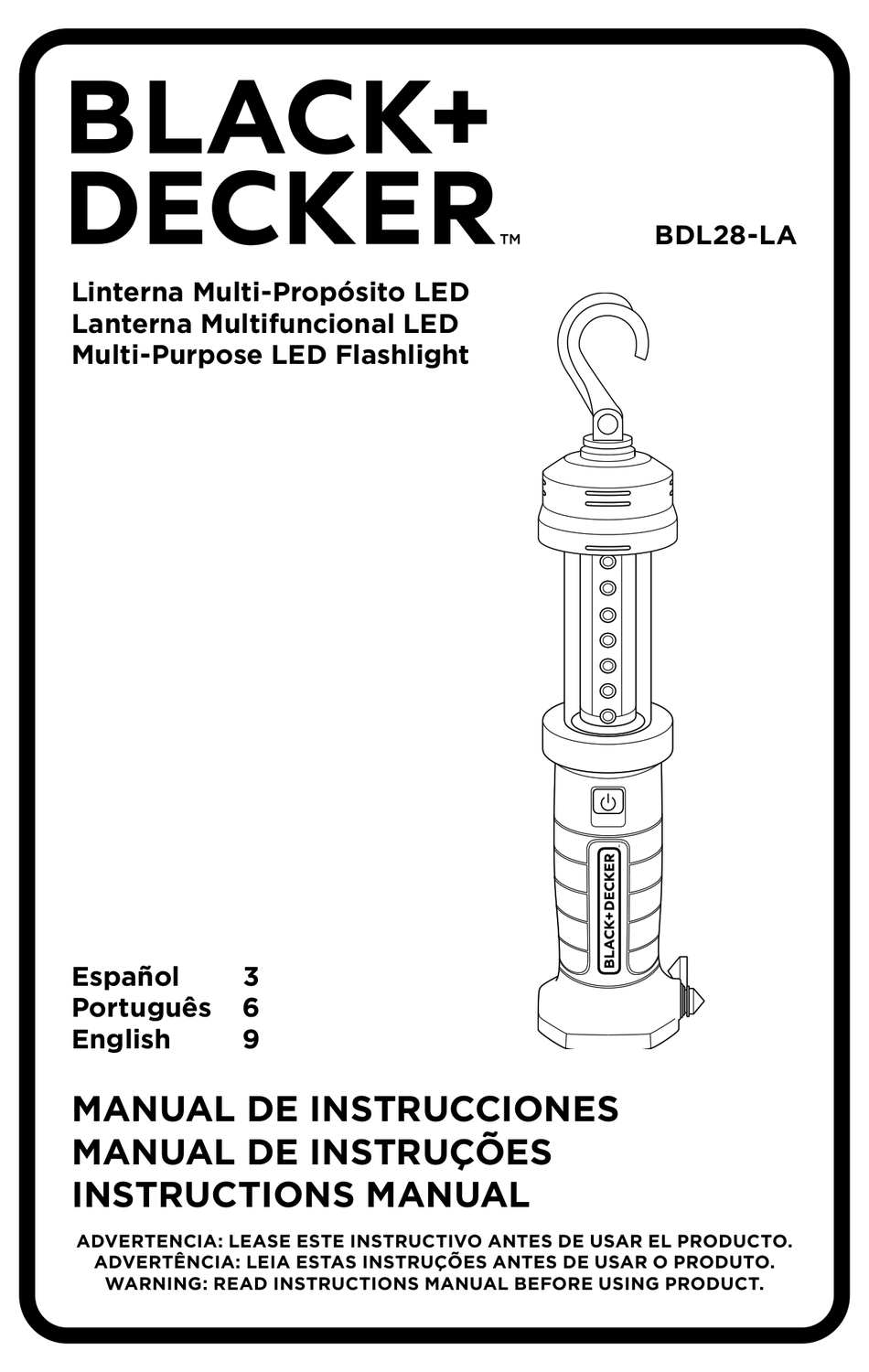 BLACK+DECKER BDL28-LA INSTRUCTION MANUAL Pdf Download | ManualsLib