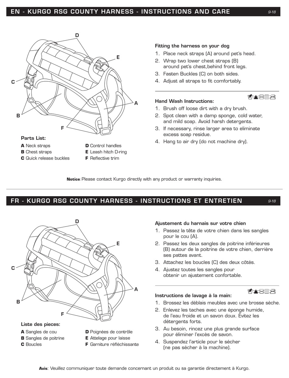 kurgo harness instructions
