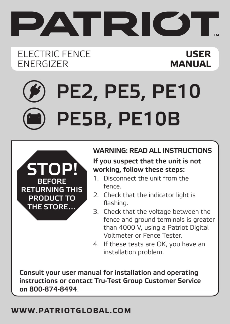 PATRIOT PE2 USER MANUAL Pdf Download ManualsLib