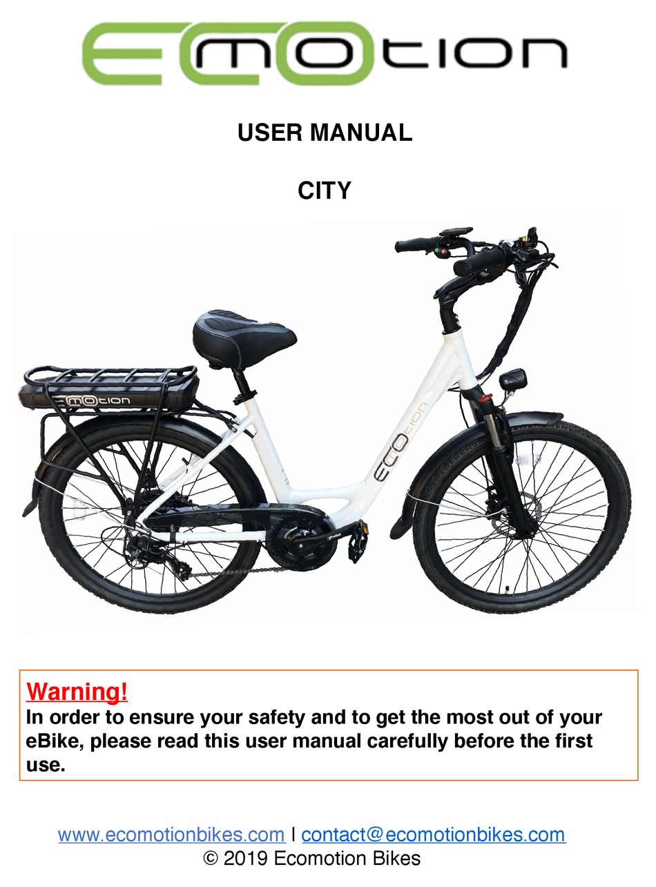 ECOMOTION CITY 2019 USER MANUAL Pdf 