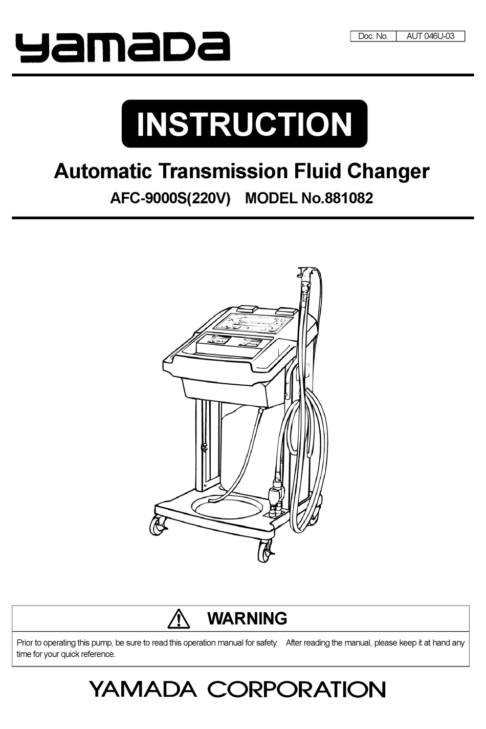 YAMADA AFC-9000S OPERATION MANUAL Pdf Download | ManualsLib