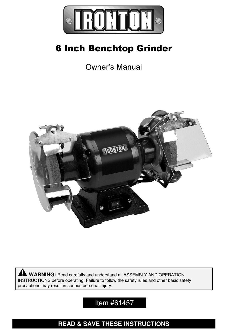 Ironton bench deals grinder