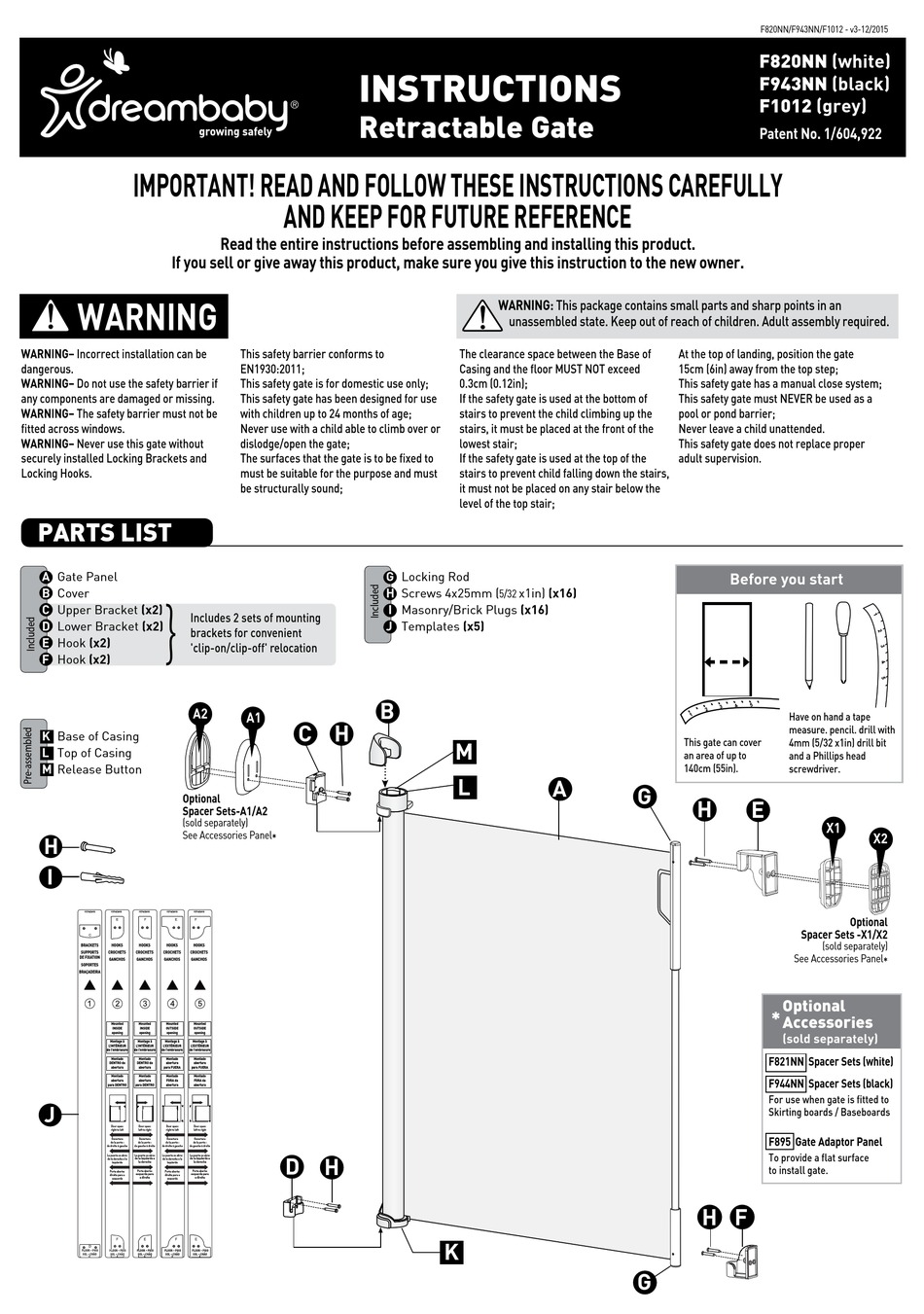 DREAMBABY F820NN INSTRUCTIONS Pdf Download ManualsLib