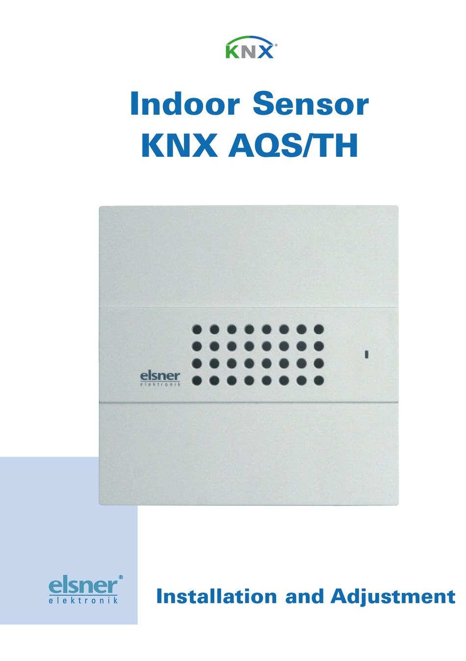 ELSNER KNX AQS/TH INSTALLATION AND ADJUSTMENT Pdf Download | ManualsLib