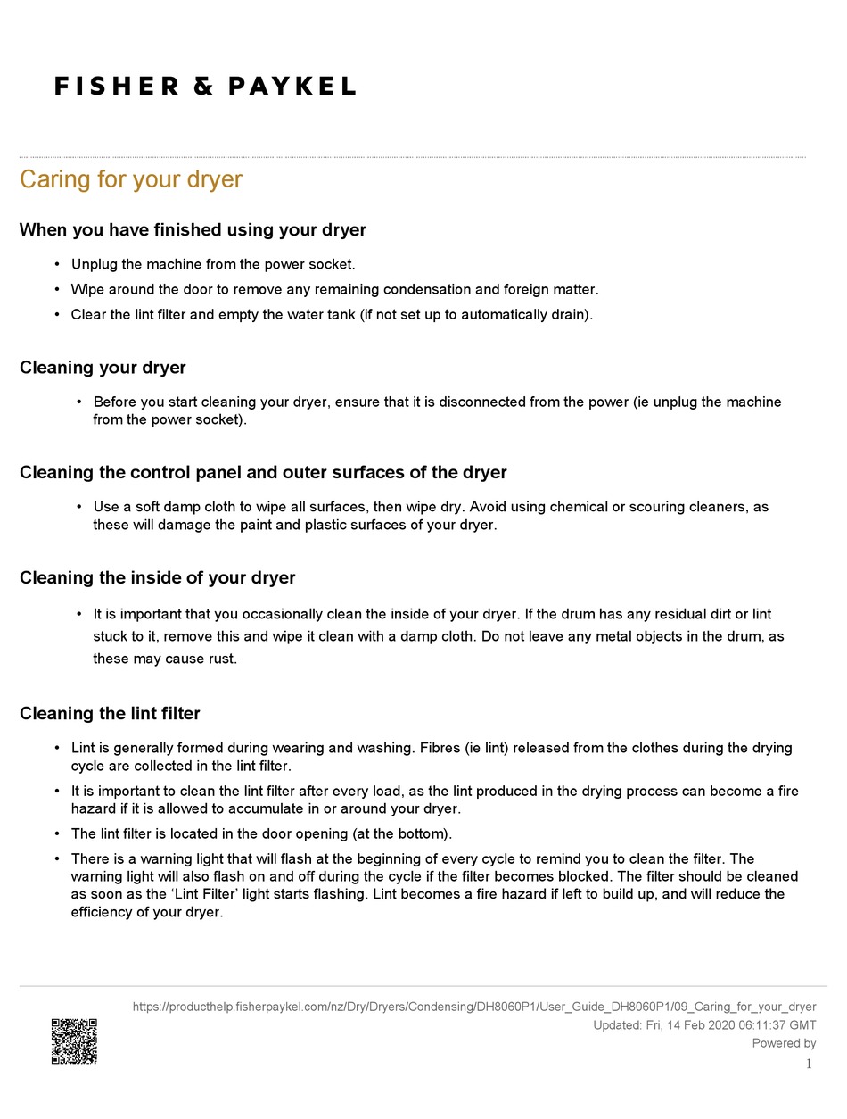 FISHER & PAYKEL DH8060P1 QUICK START MANUAL Pdf Download ManualsLib