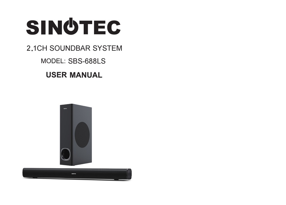 sinotec sound bar 2.1