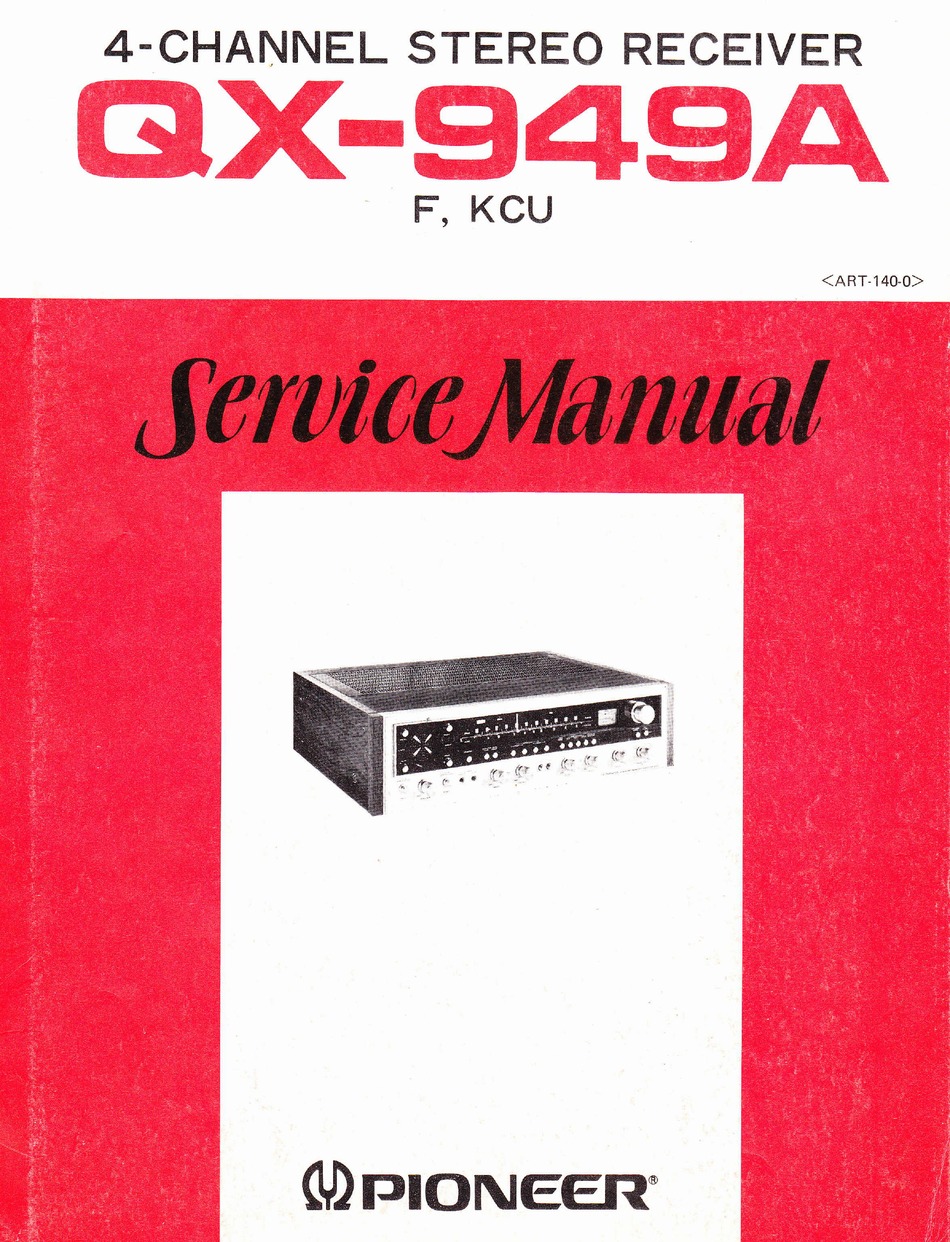 Service Manual-Anleitung für Pioneer QX-949 A 