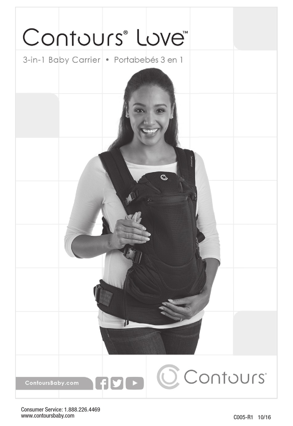 Contours Love® 3-Position Baby Carrier