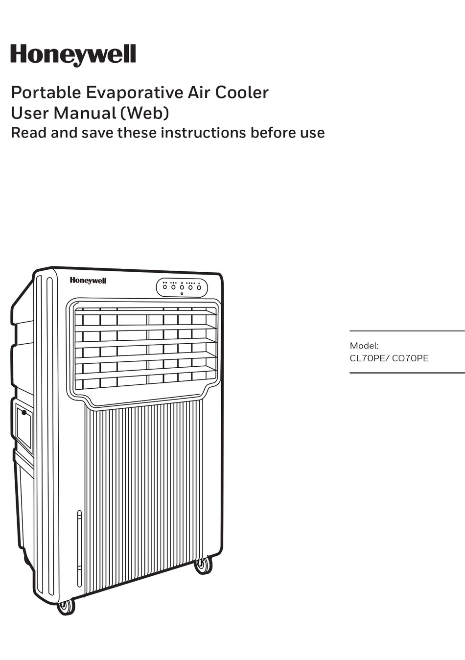 HONEYWELL CL70PE USER MANUAL Pdf Download | ManualsLib