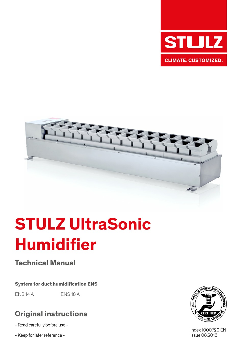 STULZ ENS SERIES TECHNICAL MANUAL Pdf Download ManualsLib