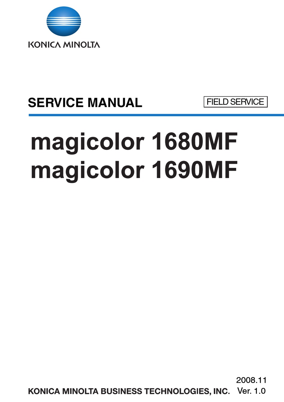 Konica Minolta Magicolor 1680mf Service Manual Pdf Download Manualslib