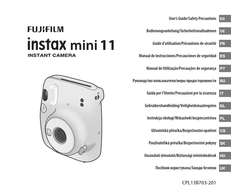FUJIFILM INSTAX MINI 11 USER MANUAL Pdf Download | ManualsLib