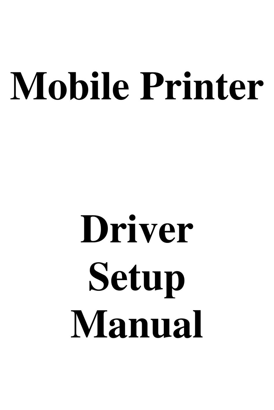RONGTA TECHNOLOGY PL 2303 DRIVER SETUP MANUAL Pdf Download ManualsLib