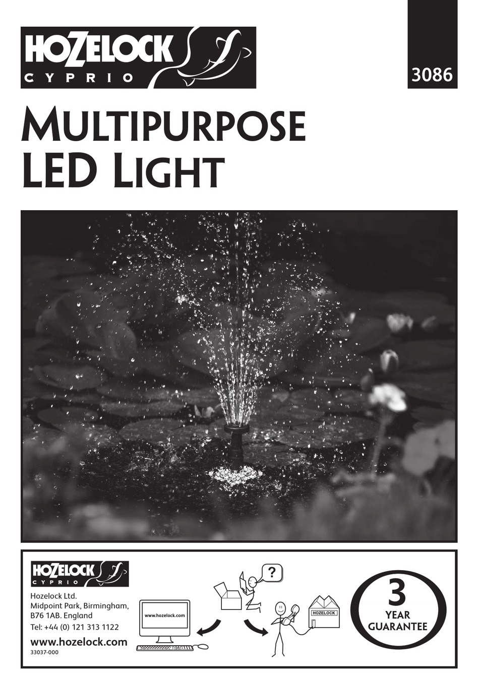 HOZELOCK CYPRIO 3086 INSTALLATION & OPERATING INSTRUCTIONS Pdf Download