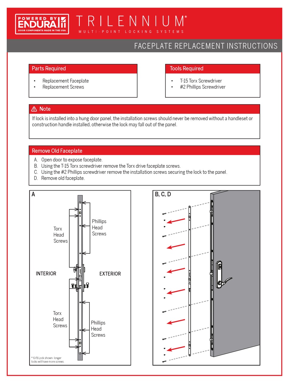 ENDURA TRILENNIUM REPLACEMENT INSTRUCTIONS Pdf Download ManualsLib